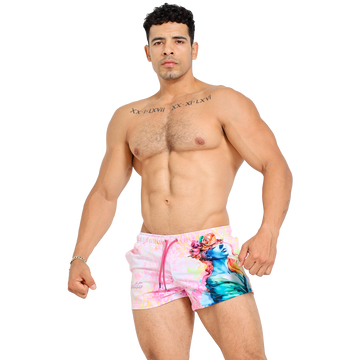 Short de Playa Estampado Spandex - Fenix Fit Mexico  