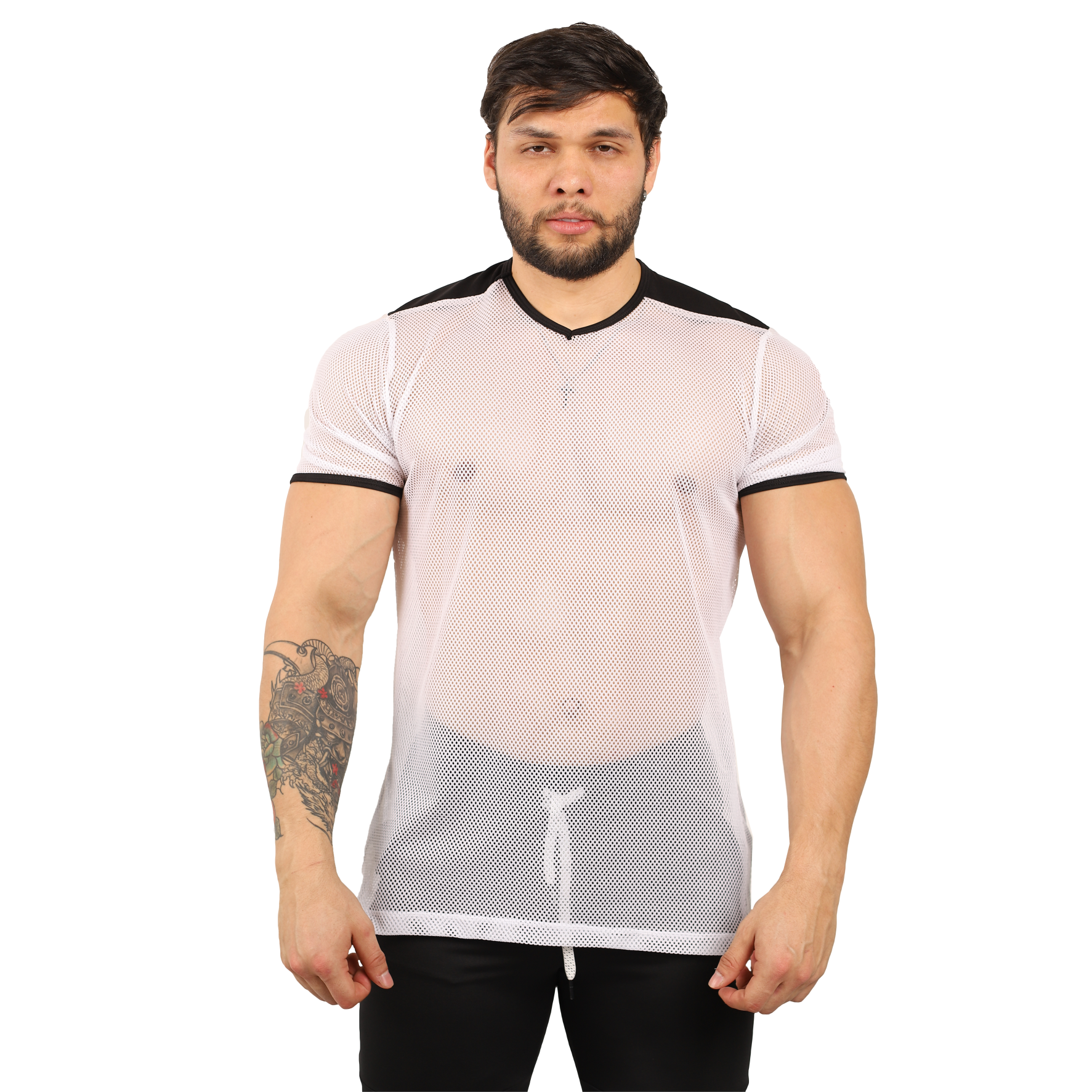 Playera Tela Red Con Mangas - Fenix Fit Mexico  