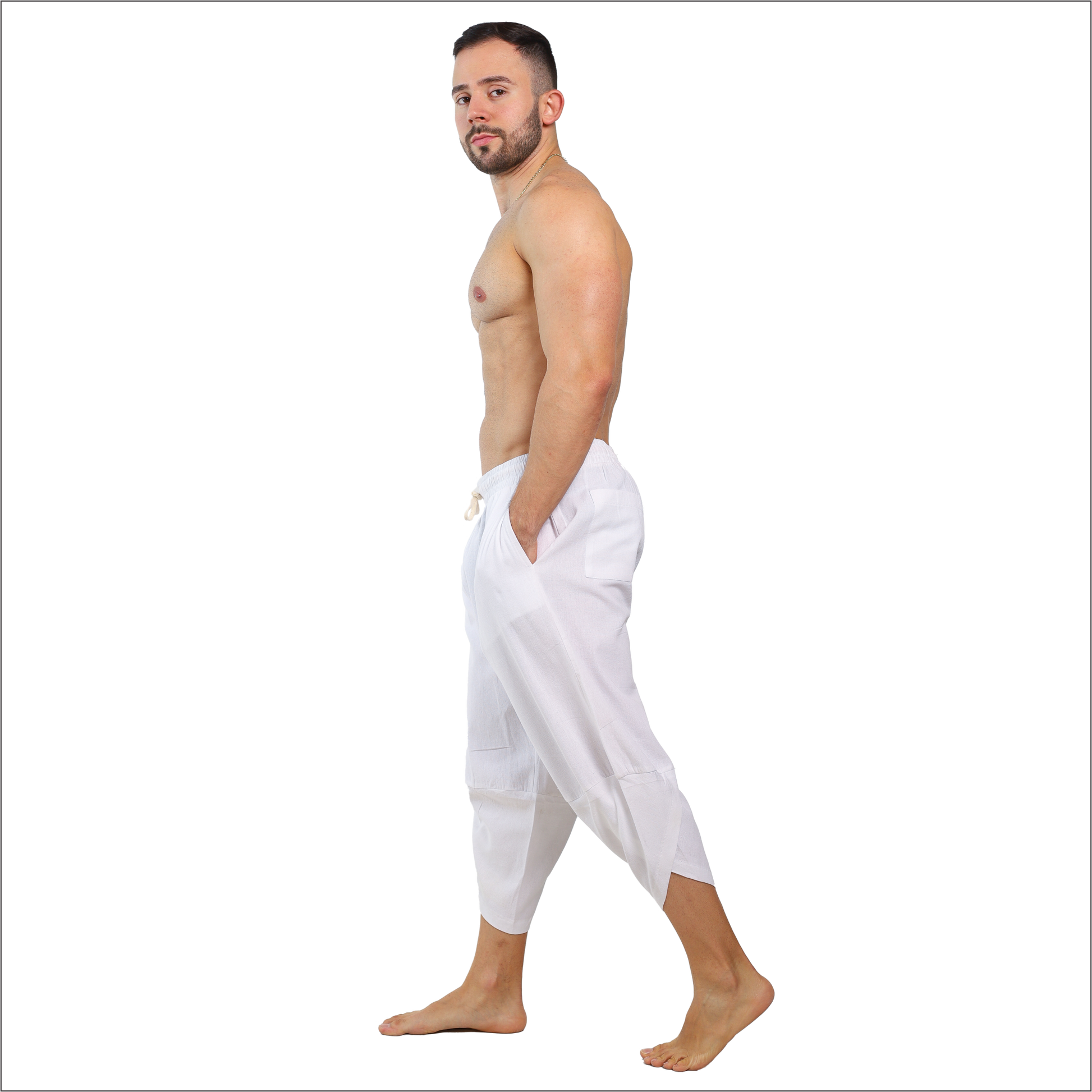 Pantalón Capri Casual De Lino - Fenix Fit Mexico  