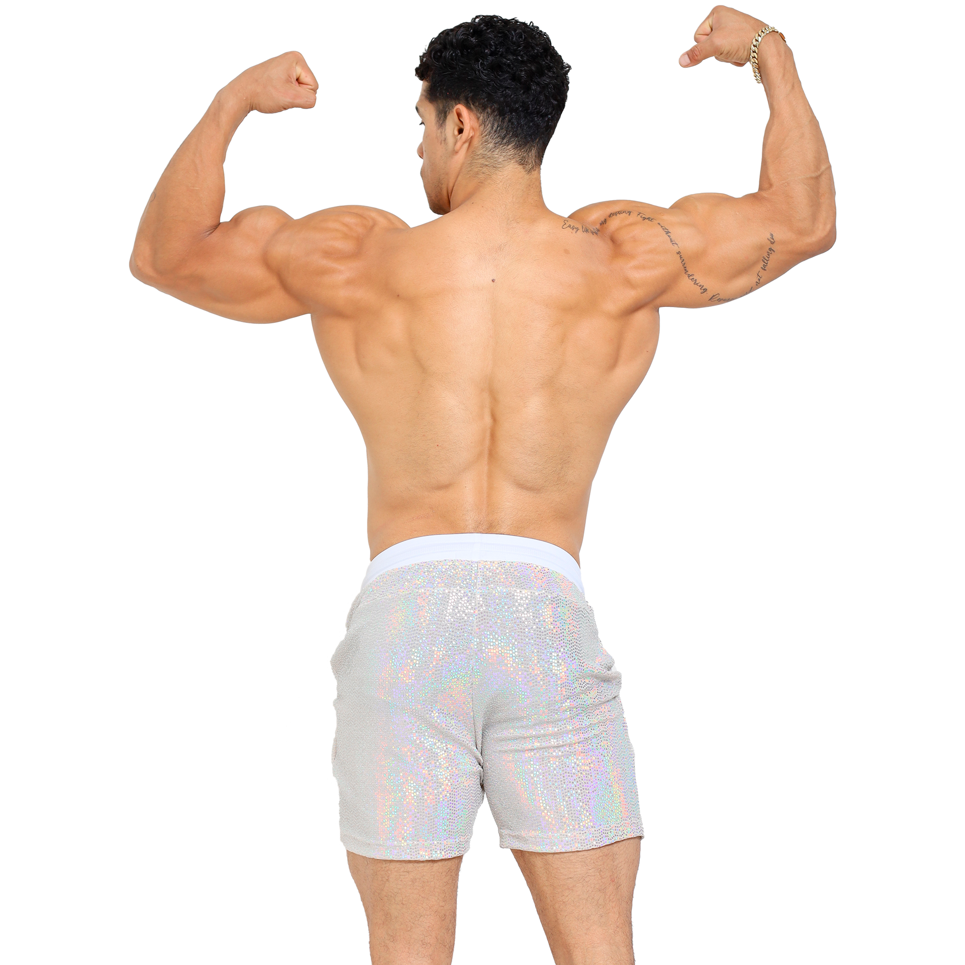 Short Lentejuela Brillante Corte Medio - Fenix Fit Mexico  