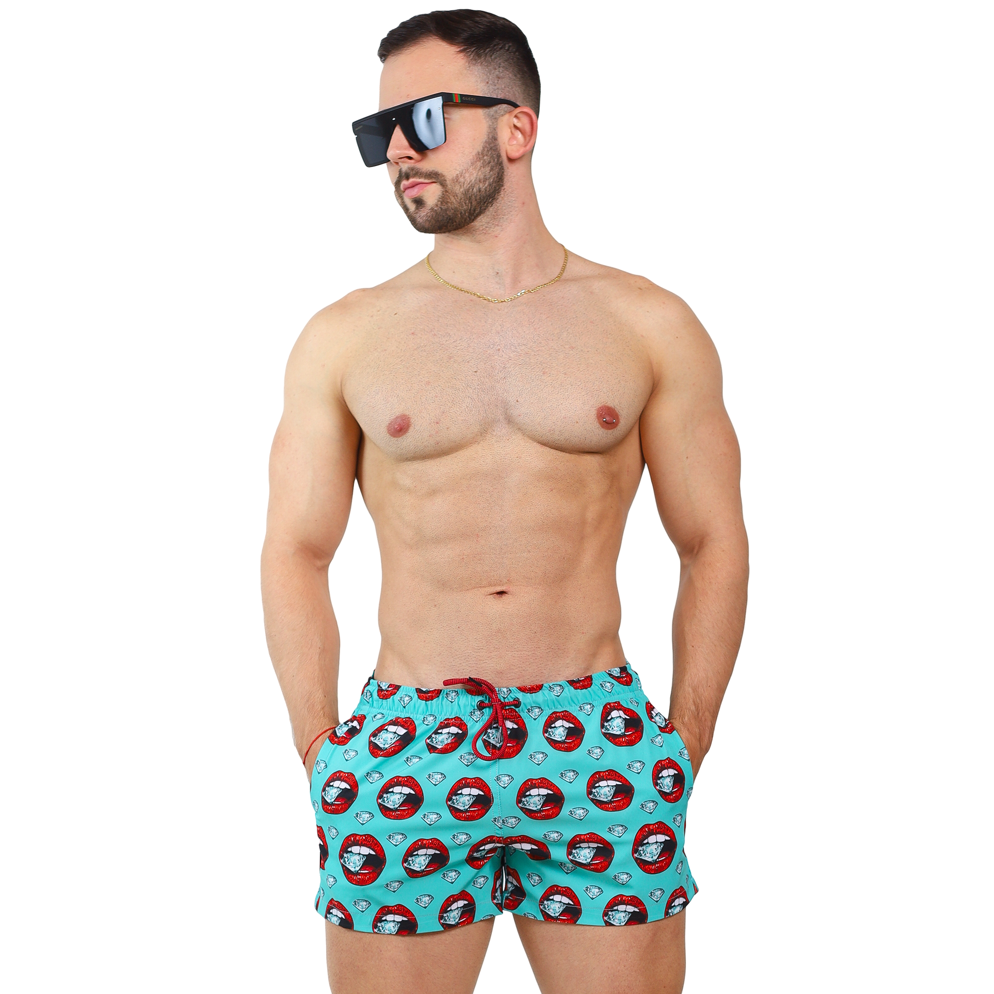 Short de Playa Estampado Spandex Verano - Fenix Fit Mexico  