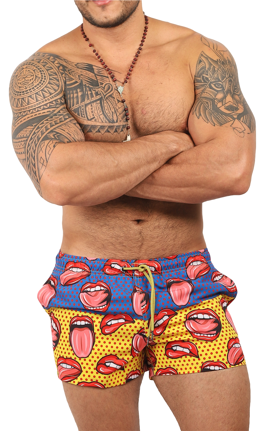 ✨Short de Playa Estampado Spandex Temporada - Fenix Fit Mexico  