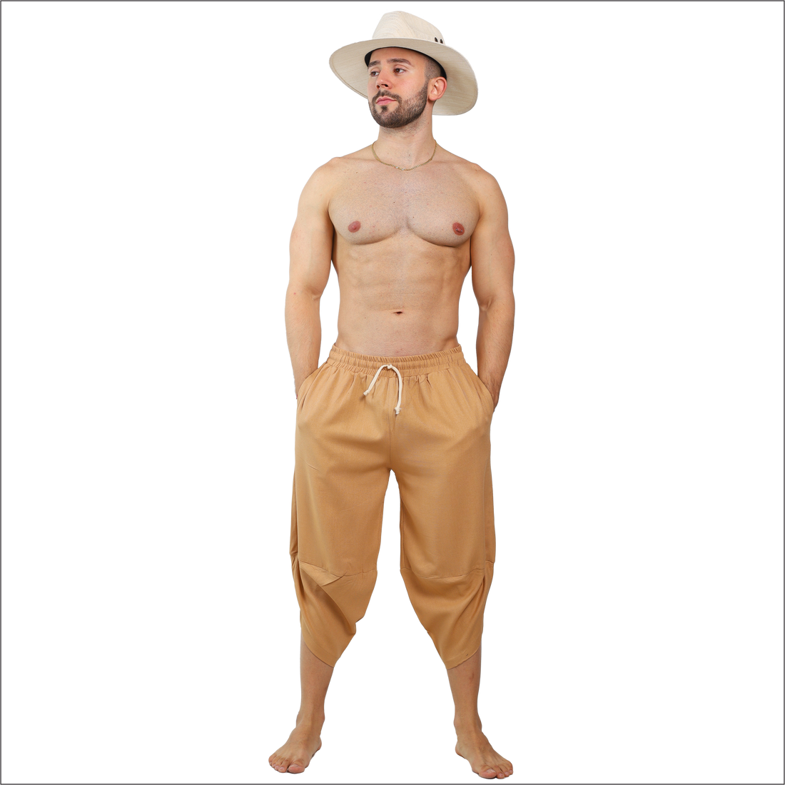 Pantalón Capri Casual De Lino