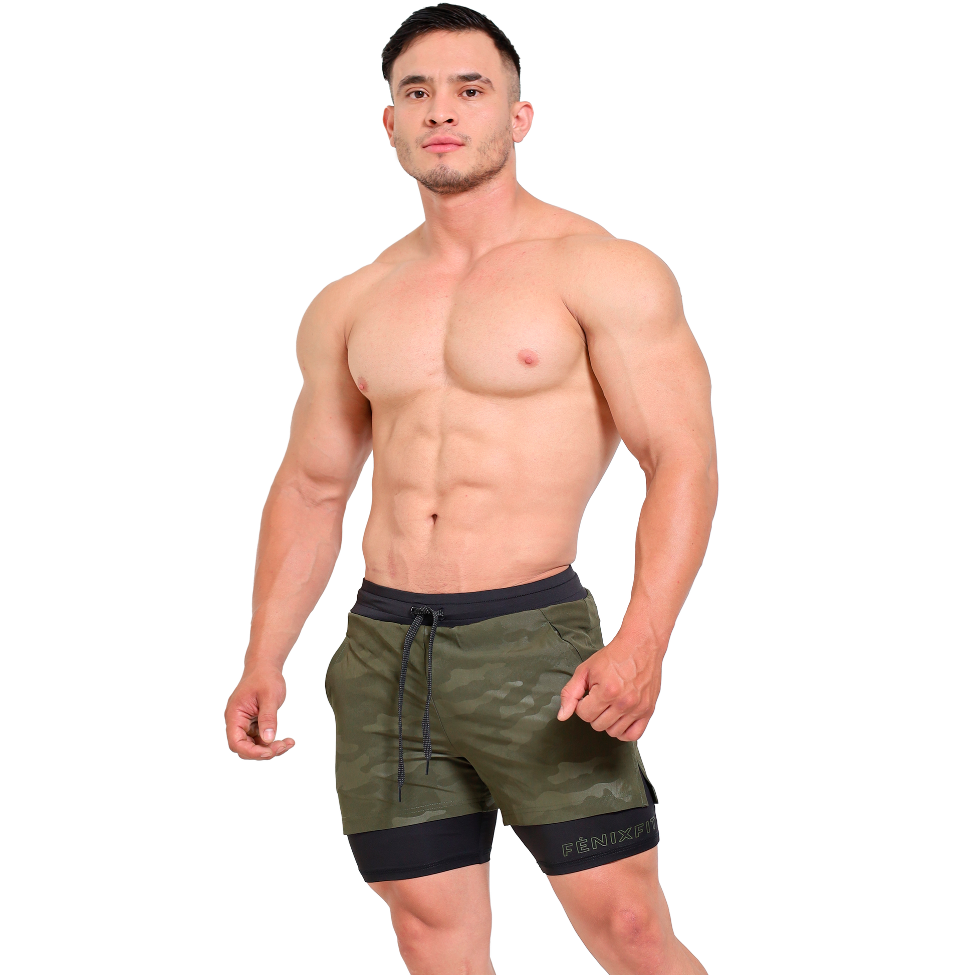 Short corto 2 en 1 Estampado - Fenix Fit Mexico  