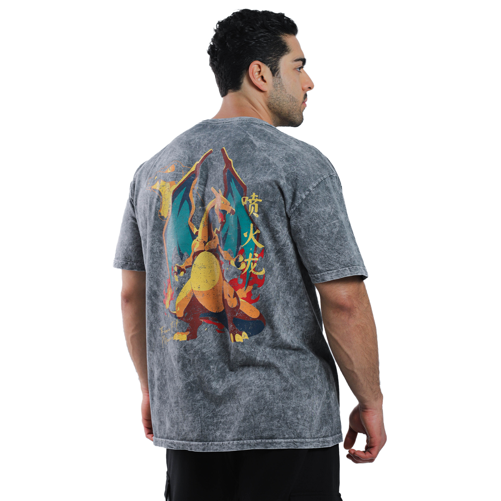 Playera Oversize Acid Wash