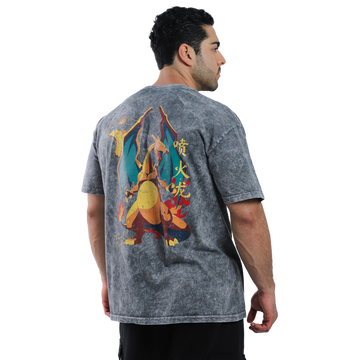 Playera Oversize Acid Wash