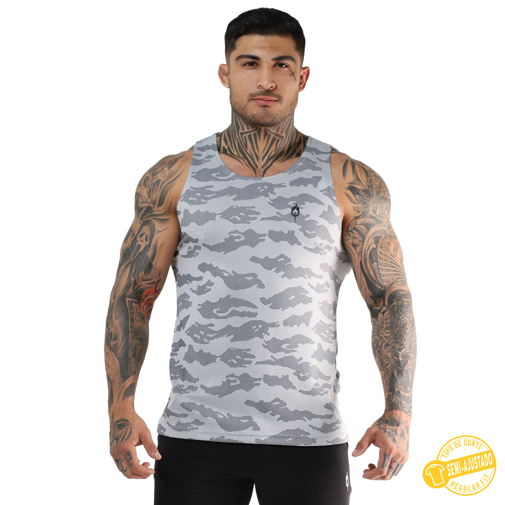 Playera Tank Top Deportiva Camuflaje - Fenix Fit Mexico  