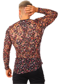Playera Manga Larga Transparencia Flores - Fenix Fit Mexico  