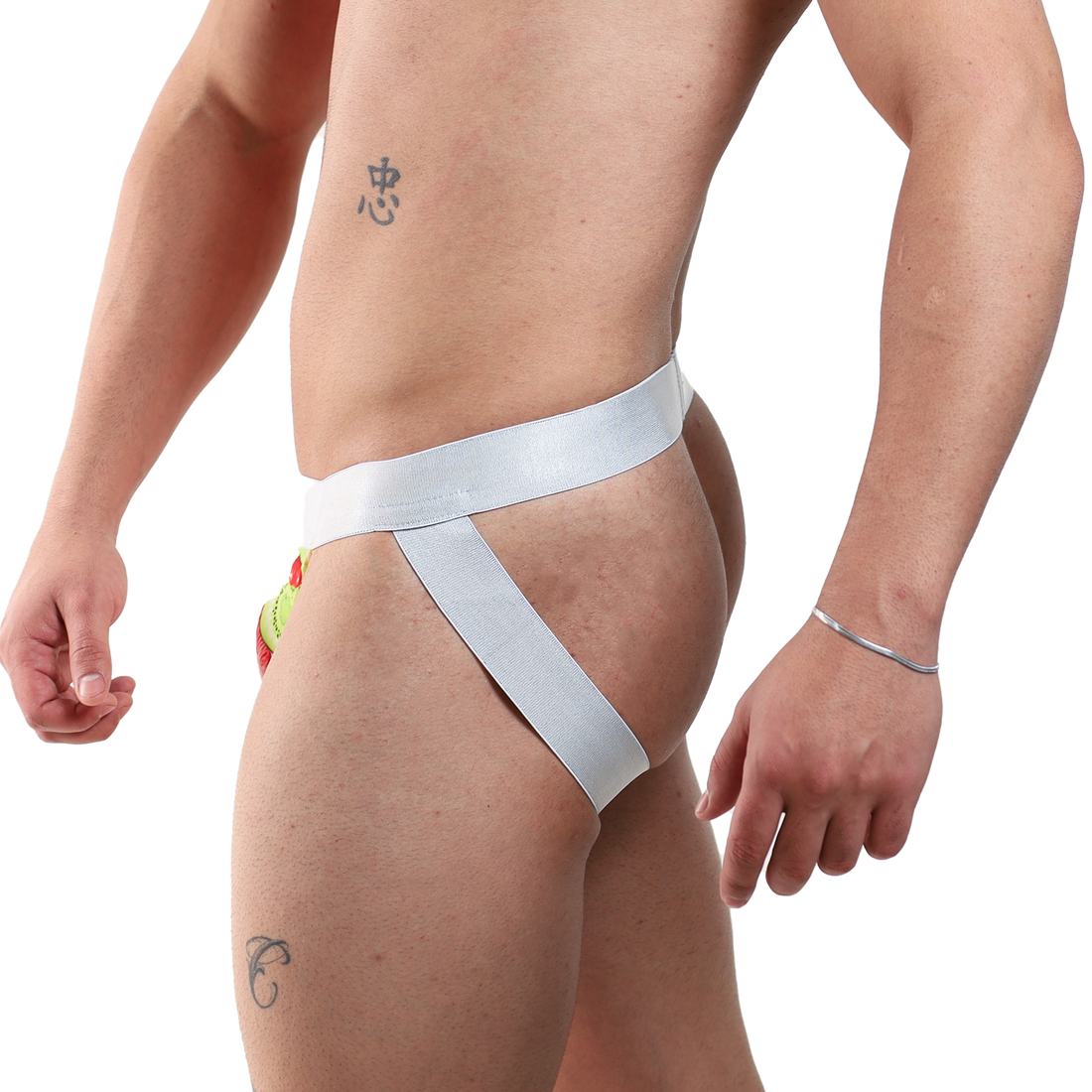 Suspensorio Estampado Tropical Plata - Fenix Fit Mexico  