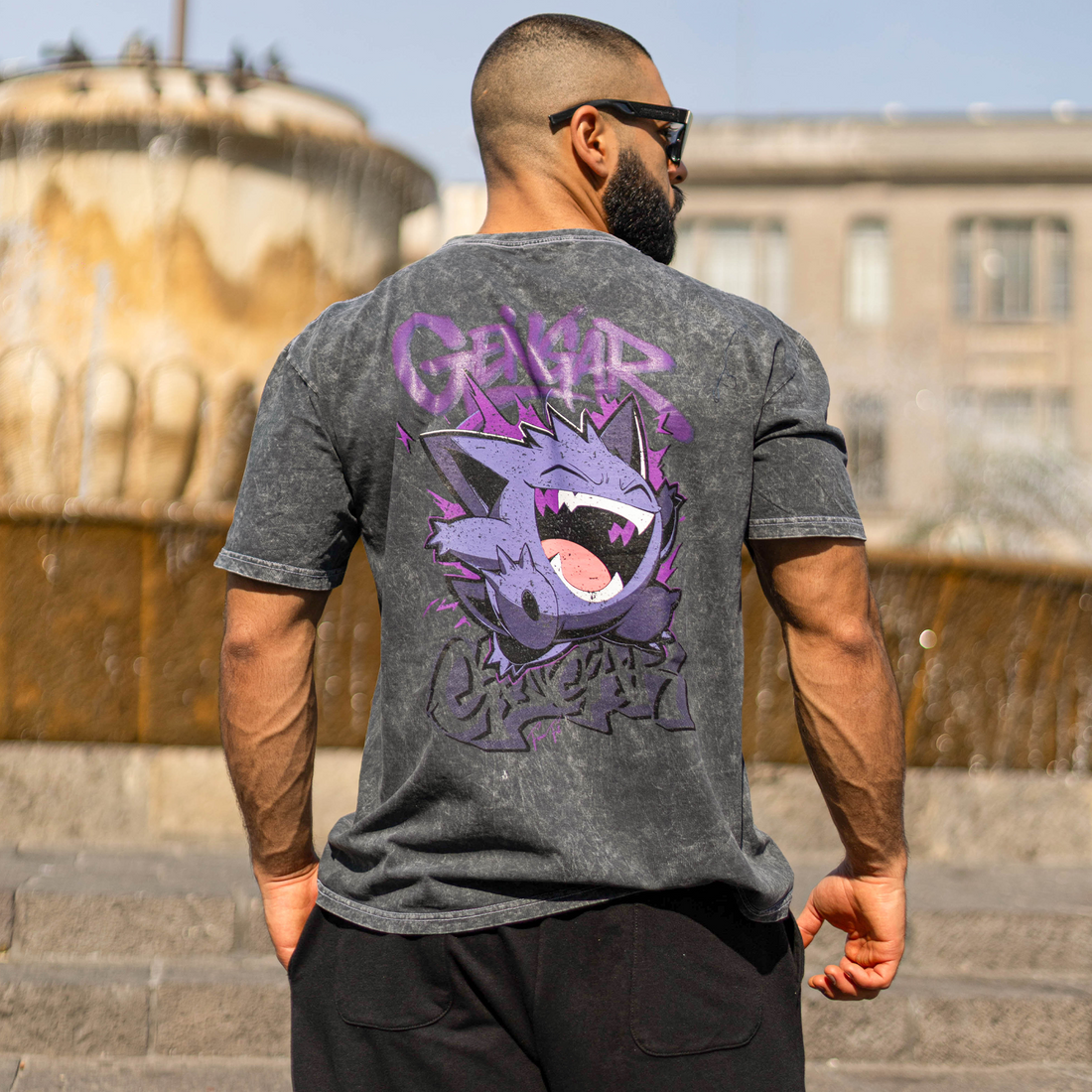 Playera Oversize Acid Wash