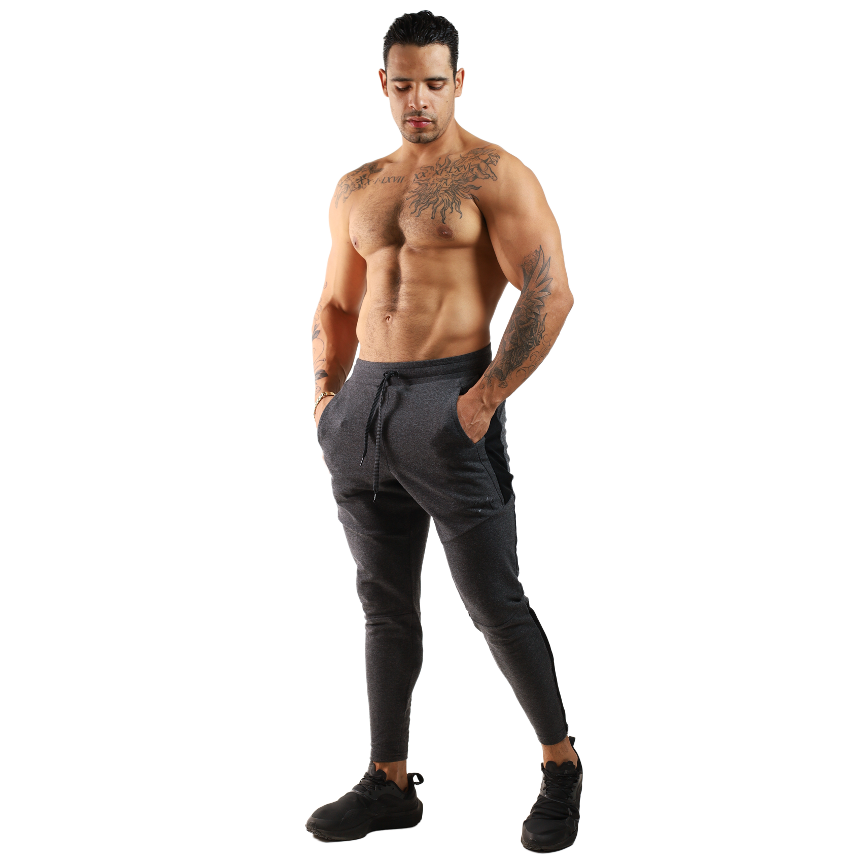 Pants Algodón Franja Red Con Cierre - Fenix Fit Mexico  