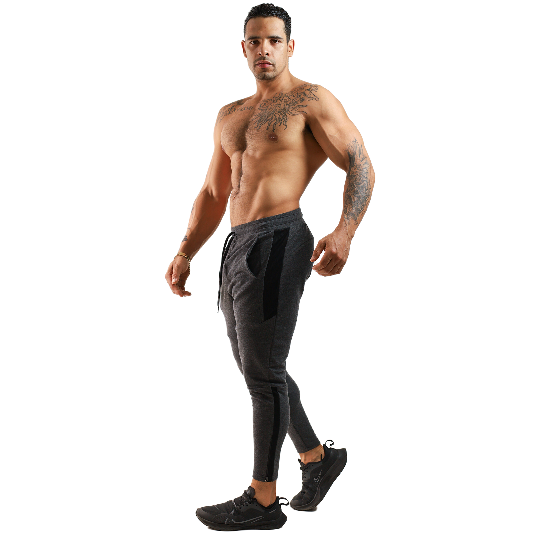 Pants Algodón Franja Red Con Cierre - Fenix Fit Mexico  