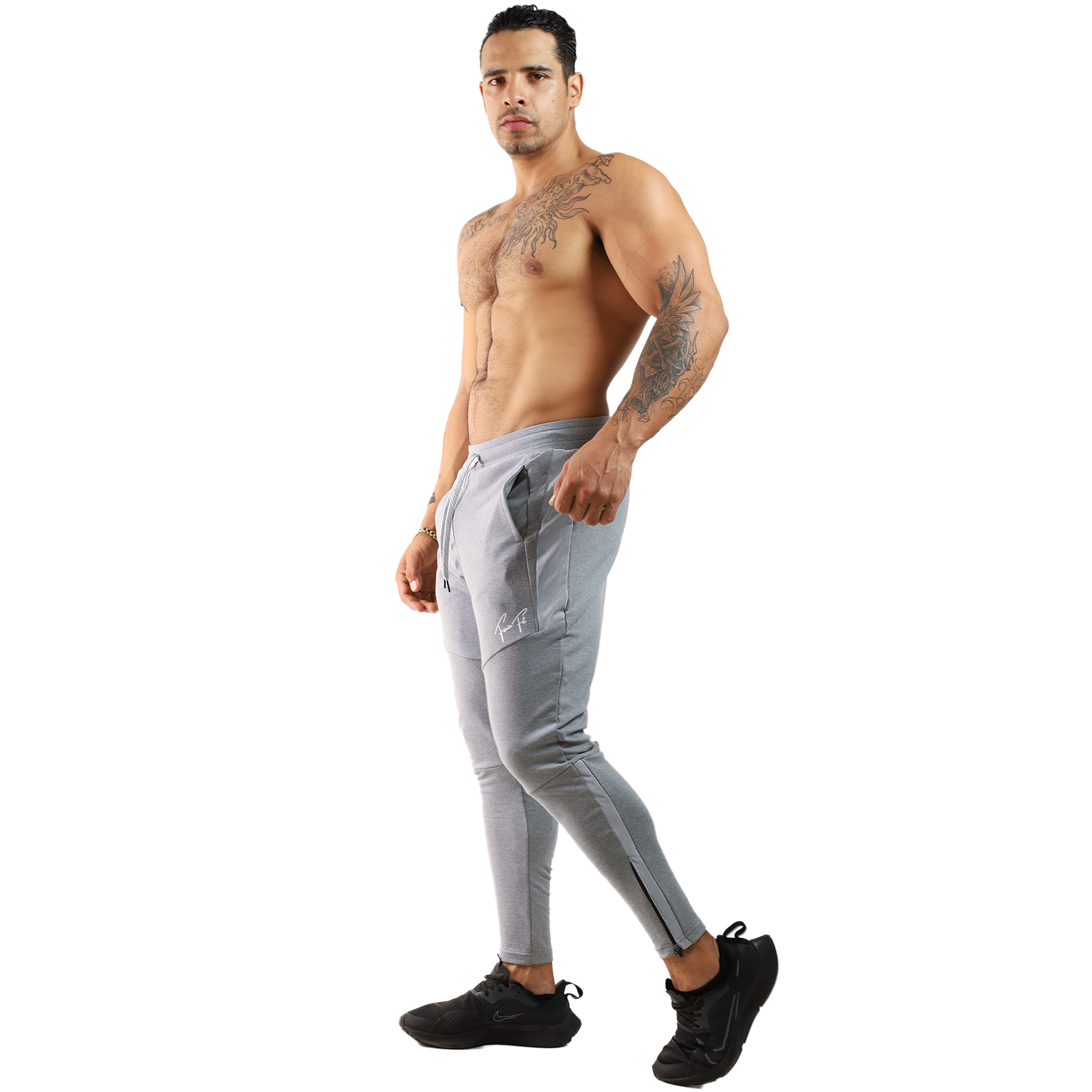 Pants Algodón Franja Red Con Cierre - Fenix Fit Mexico  