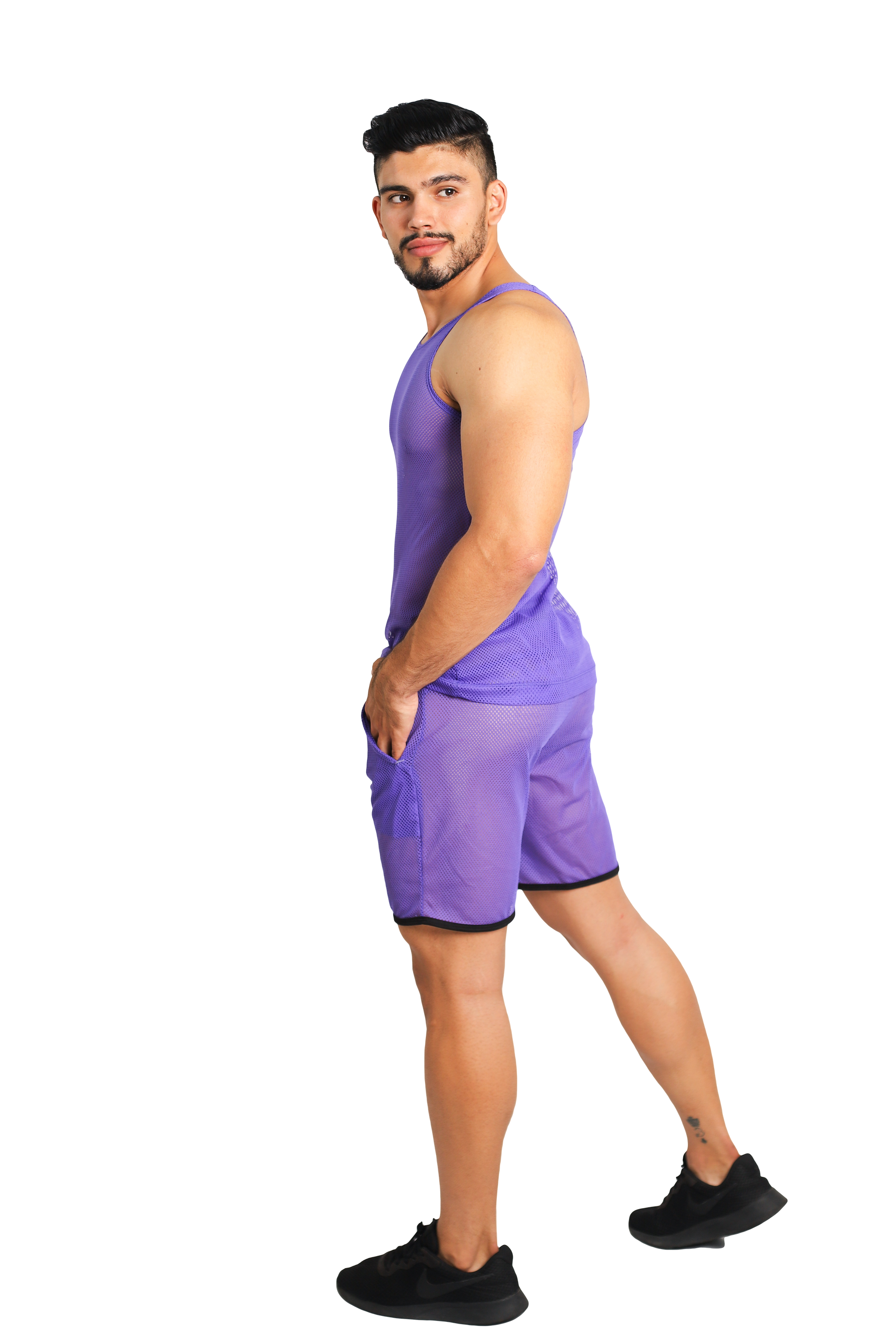 Conjunto Tela red Short + Playera tela red Playa - Fenix Fit Mexico  