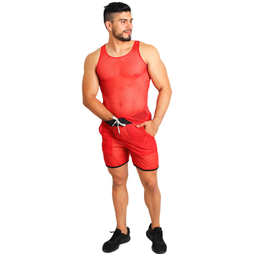 Conjunto Tela red Short + Playera tela red Playa - Fenix Fit Mexico  