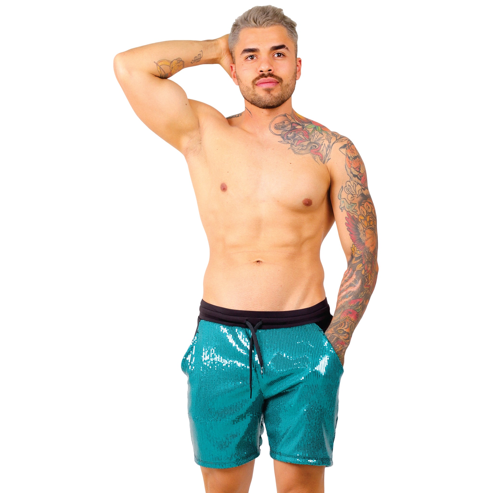 Short de Lentejuela Corte Medio