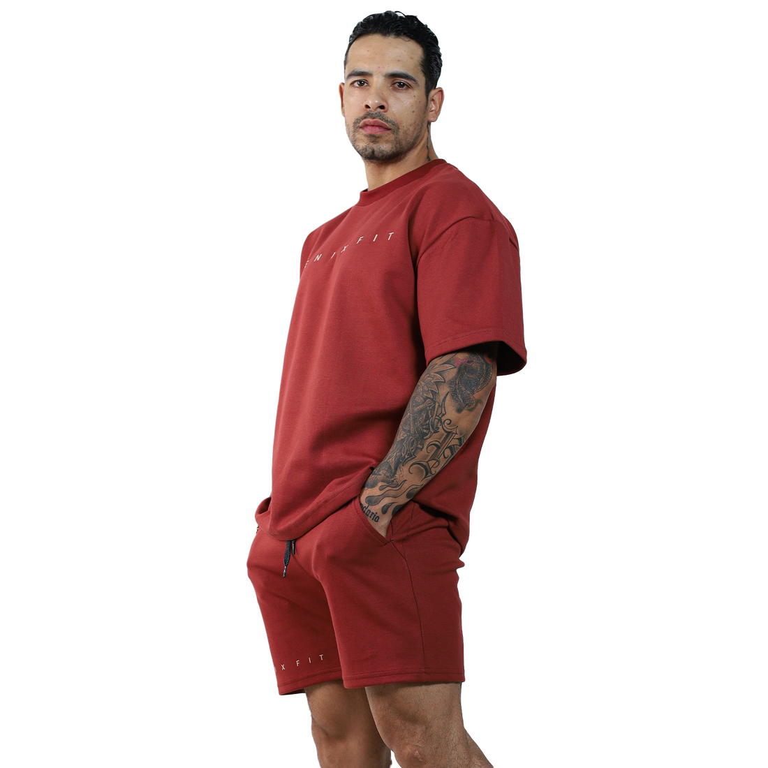 Conjunto Short Medio + Oversize Boxy - Fenix Fit Mexico  