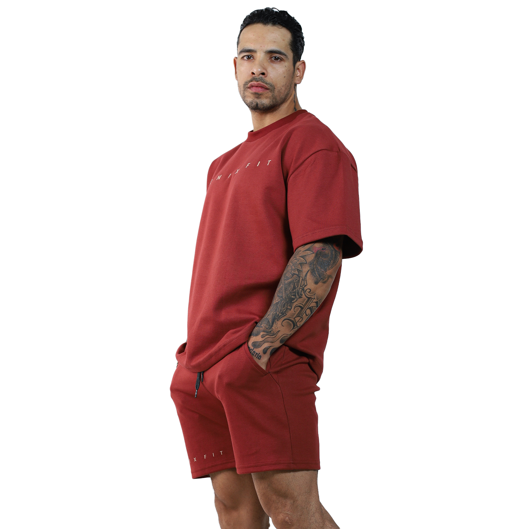 Conjunto Short Medio + Oversize Boxy - Fenix Fit Mexico  