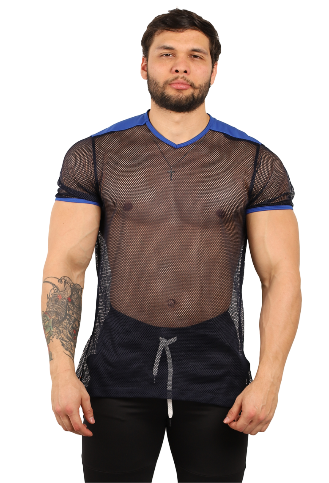 Playera Tela Red Con Mangas