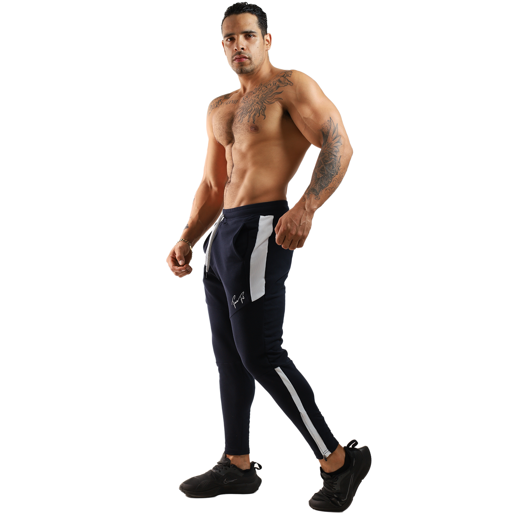 Pants Algodón Franja Red Con Cierre - Fenix Fit Mexico  