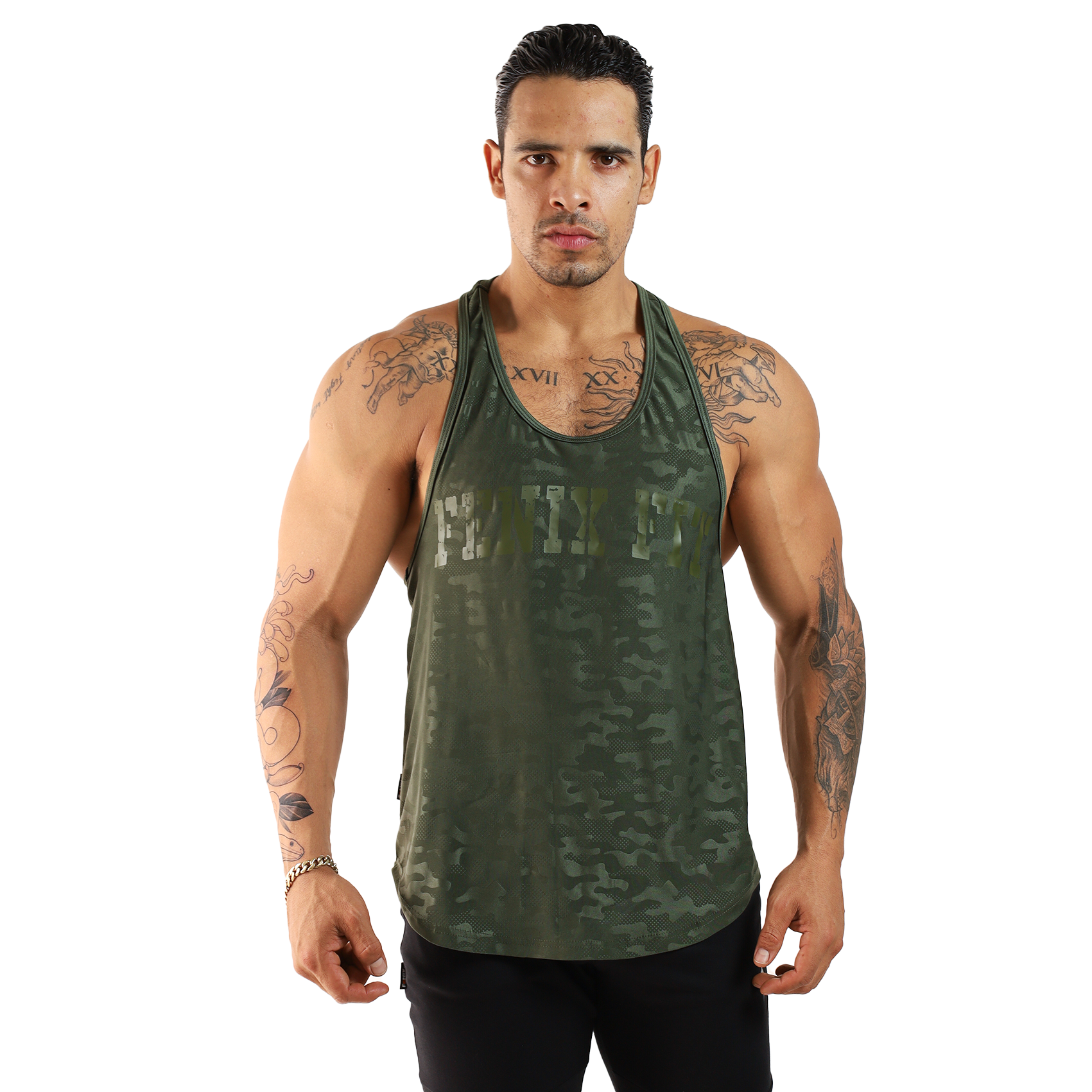 Playera Olímpica Ibiza Camuflaje - Fenix Fit Mexico  