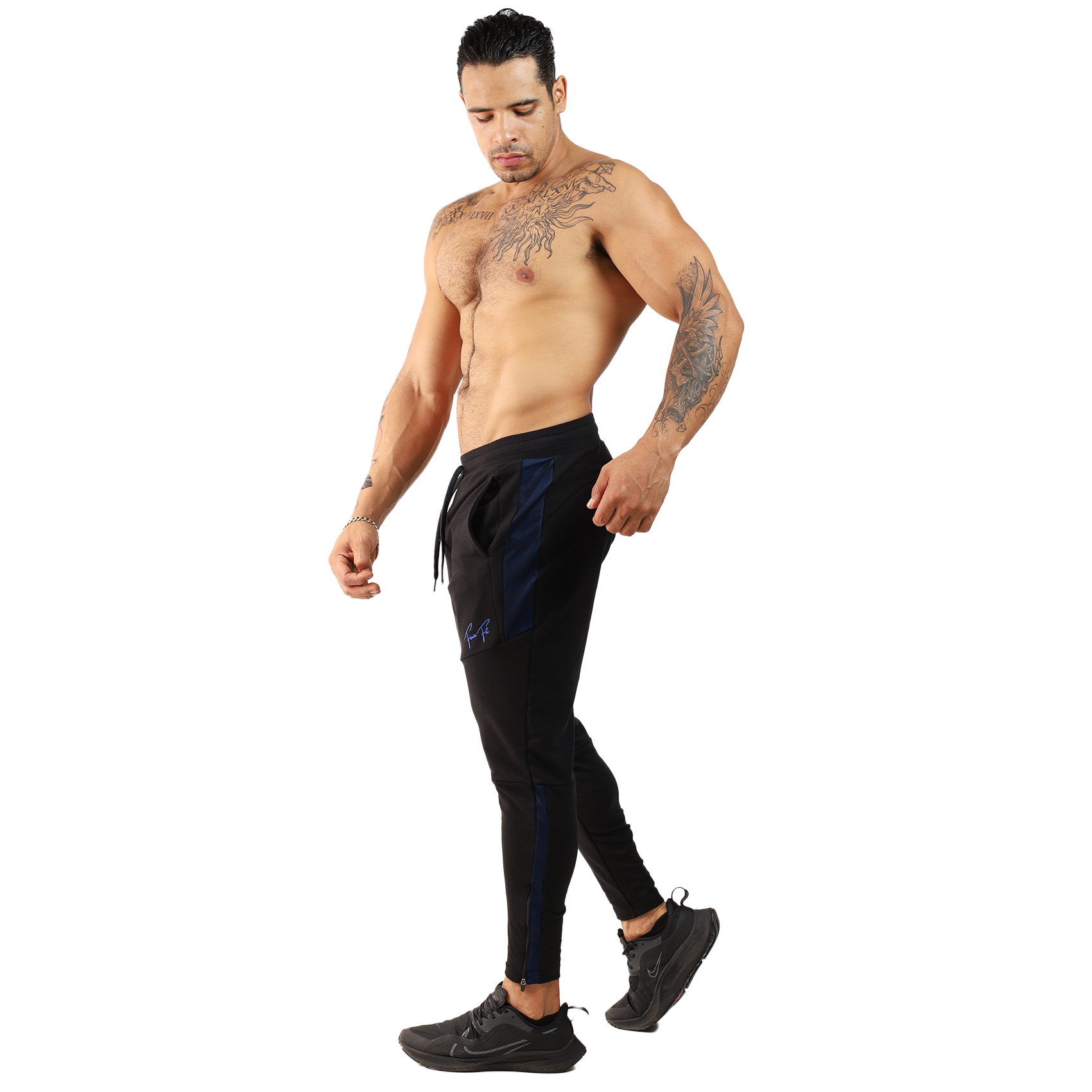 Pants Algodón Franja Red Con Cierre - Fenix Fit Mexico  