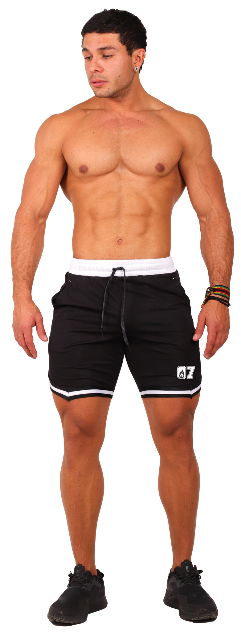 Short De Basketball Corte Medio Panal.