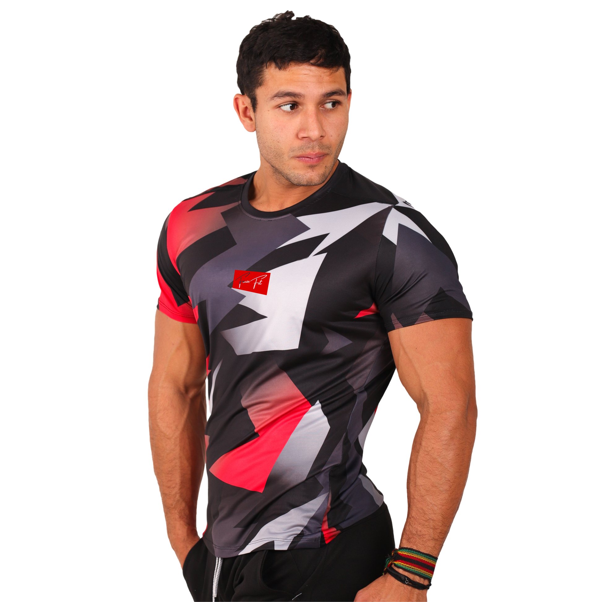 Playera Deportiva Manga Corta Estampada Figuras - Fenix Fit Mexico  