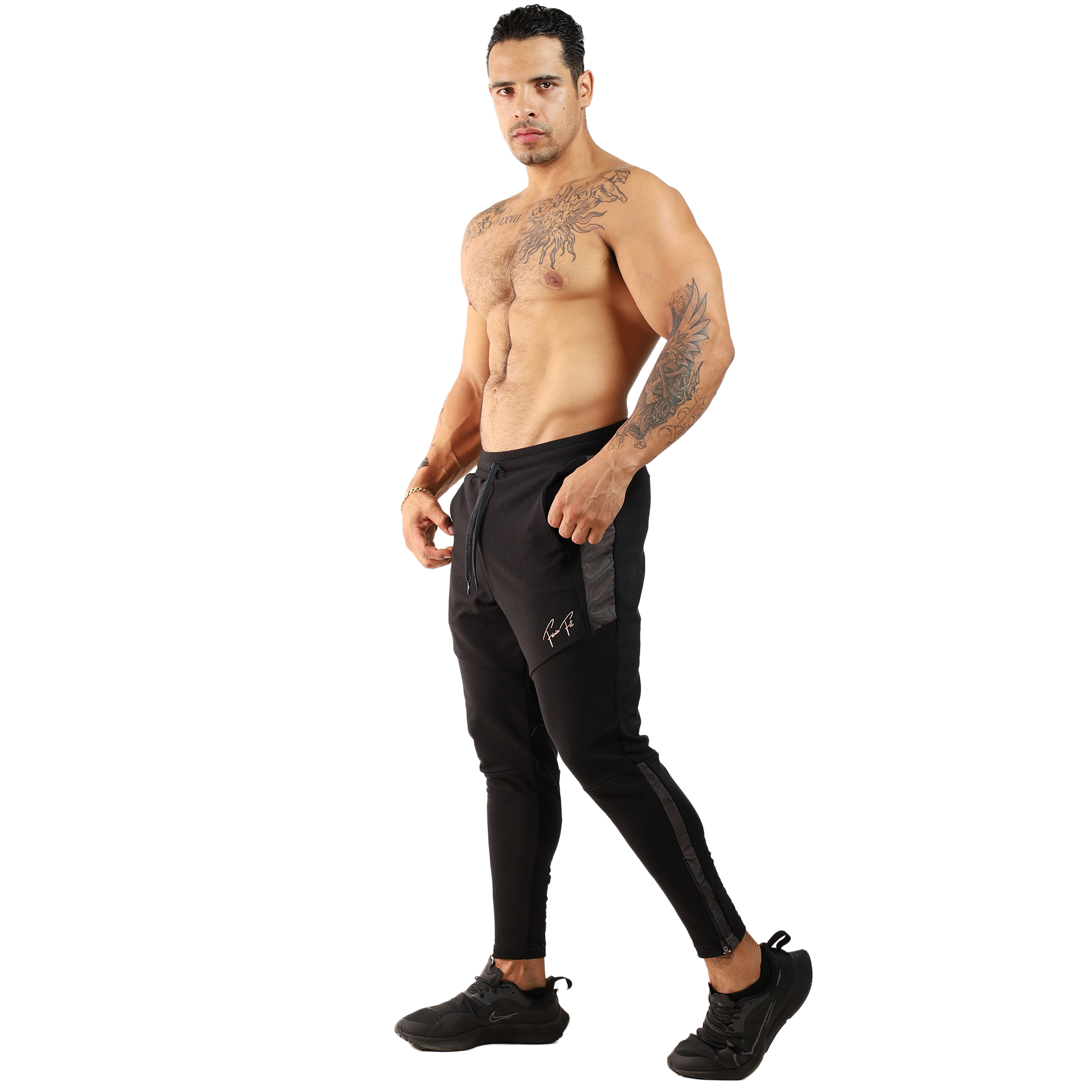 Pants Algodón Franja Red Con Cierre - Fenix Fit Mexico  