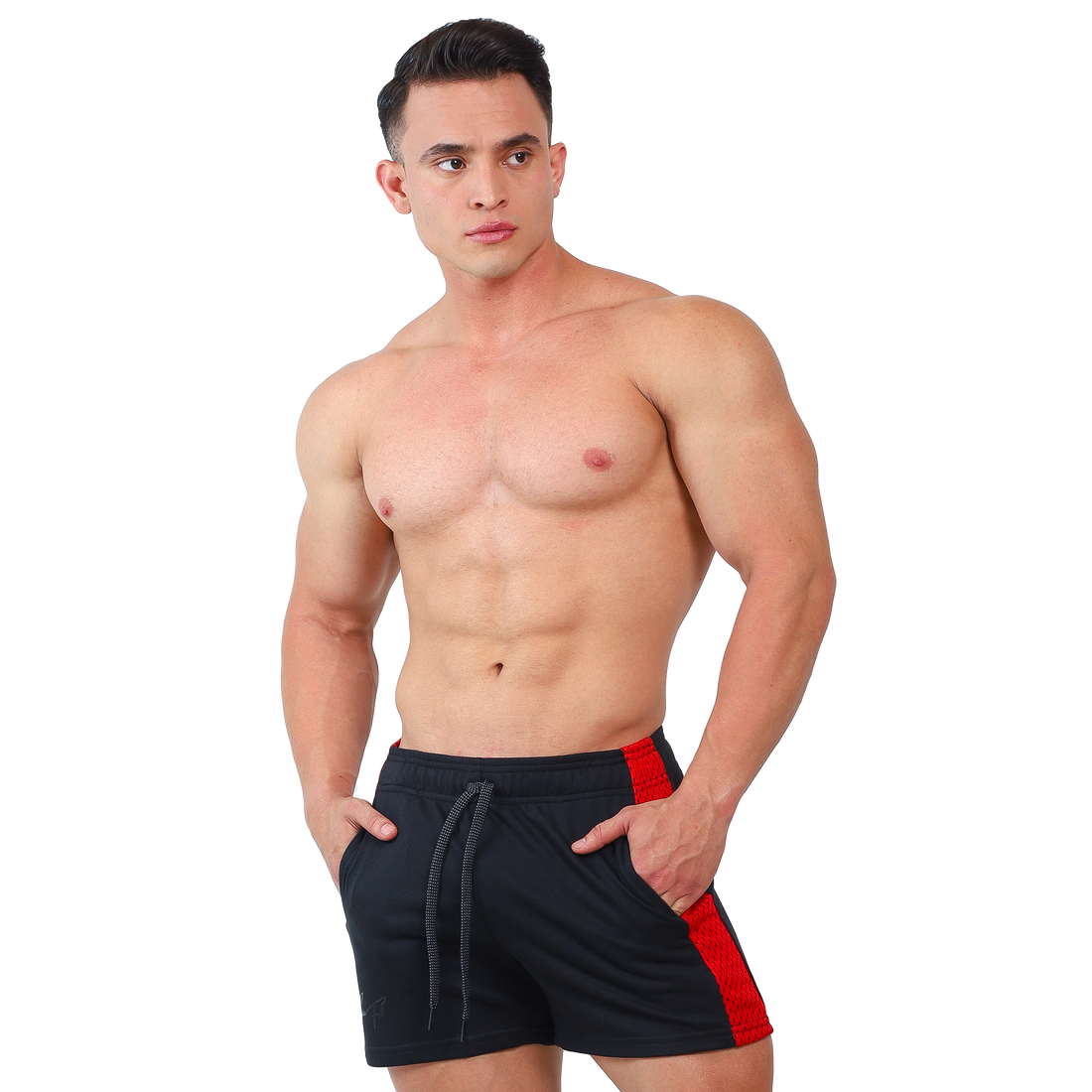 Short Corto Franja Red Oscuros - Fenix Fit Mexico  