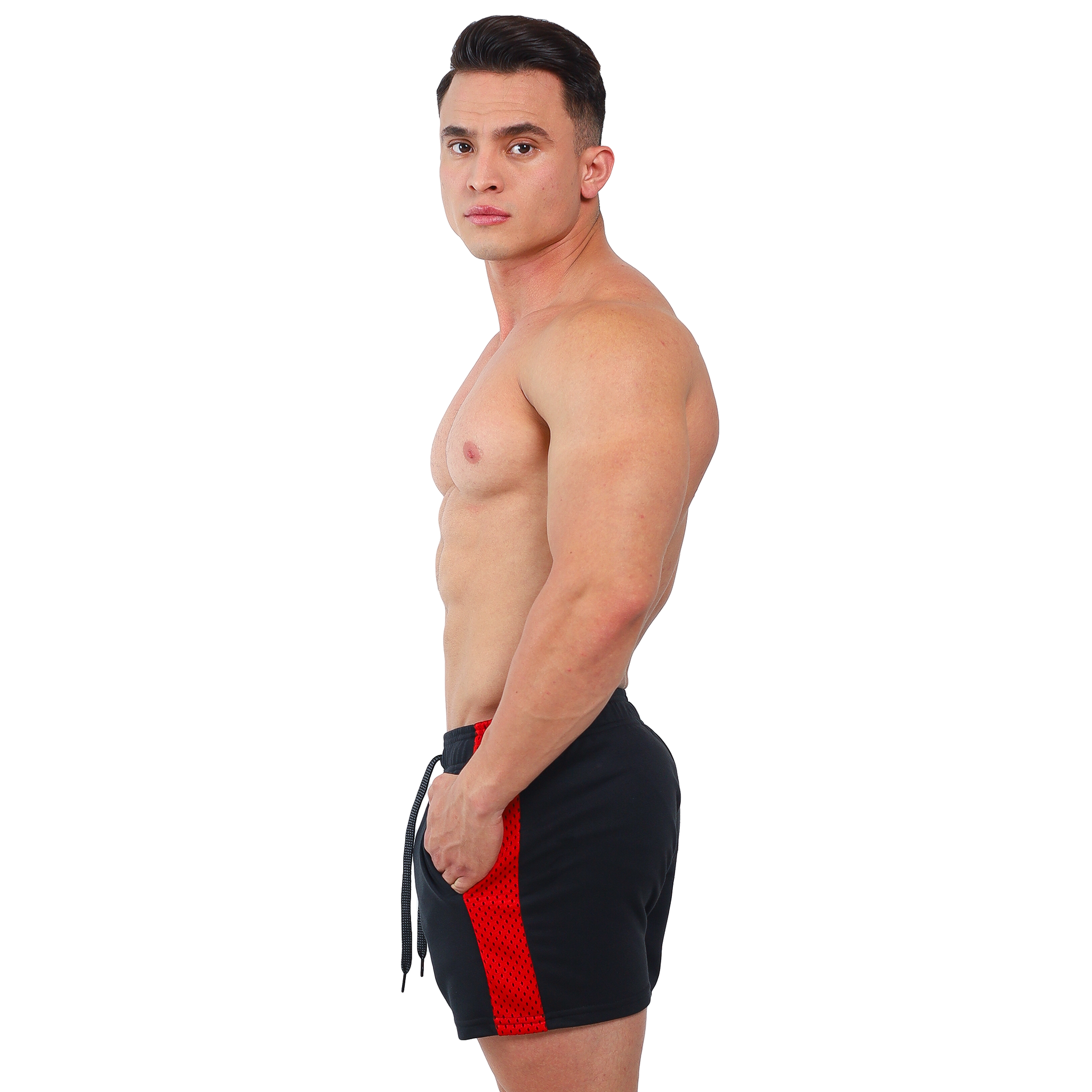 Short Corto Franja Red Oscuros - Fenix Fit Mexico  