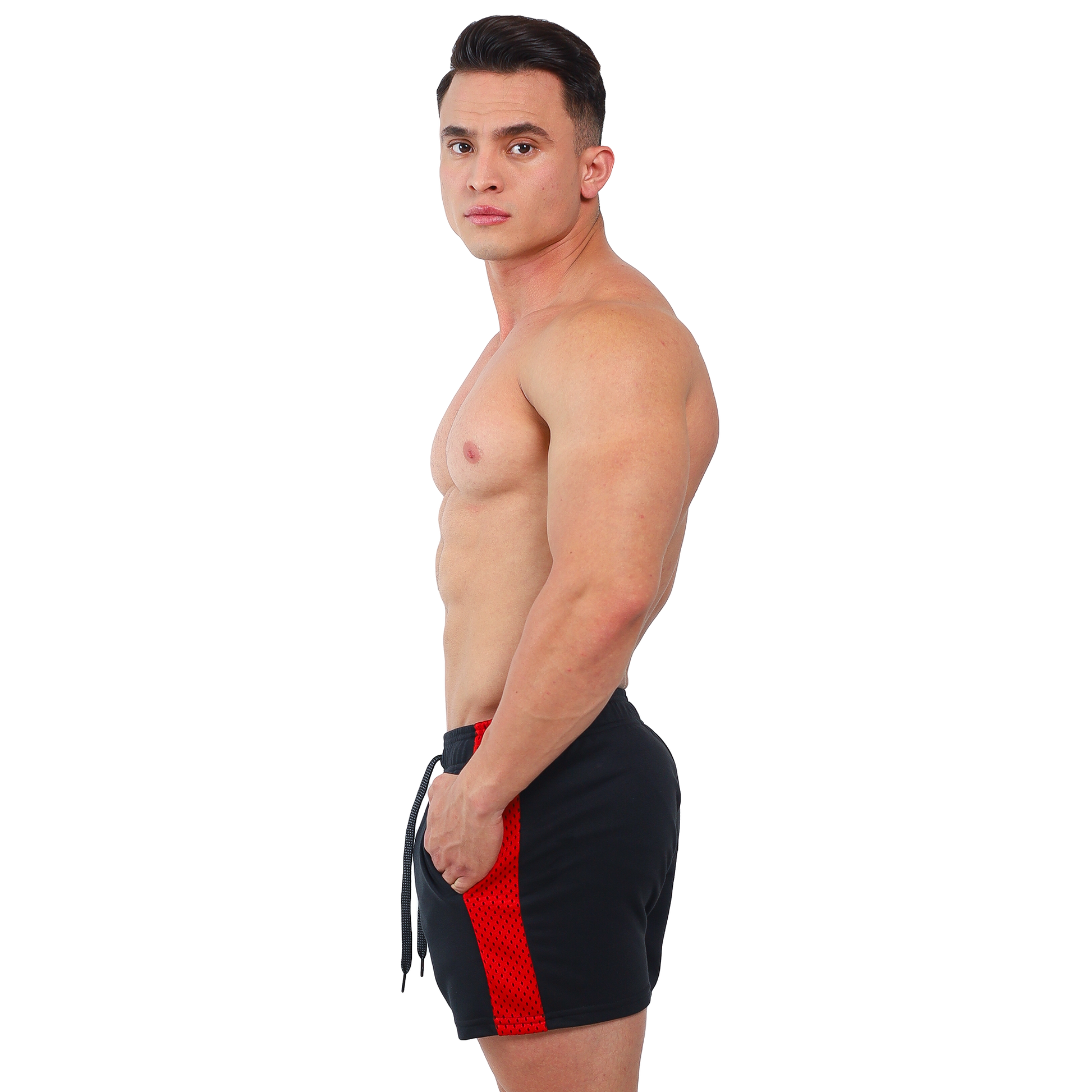 Short Corto Franja Red Oscuros - Fenix Fit Mexico  