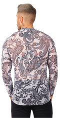 Playera Manga Larga Transparencia Estampada - Fenix Fit Mexico  