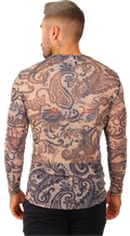 Playera Manga Larga Transparencia Estampada - Fenix Fit Mexico  