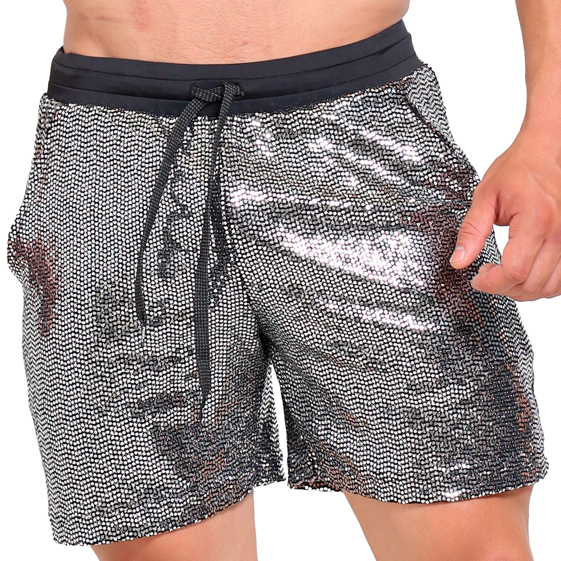 Short Lentejuela Brillante Corte Medio - Fenix Fit Mexico  