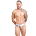 Suspensorio Estampado Tropical Plata - Fenix Fit Mexico  