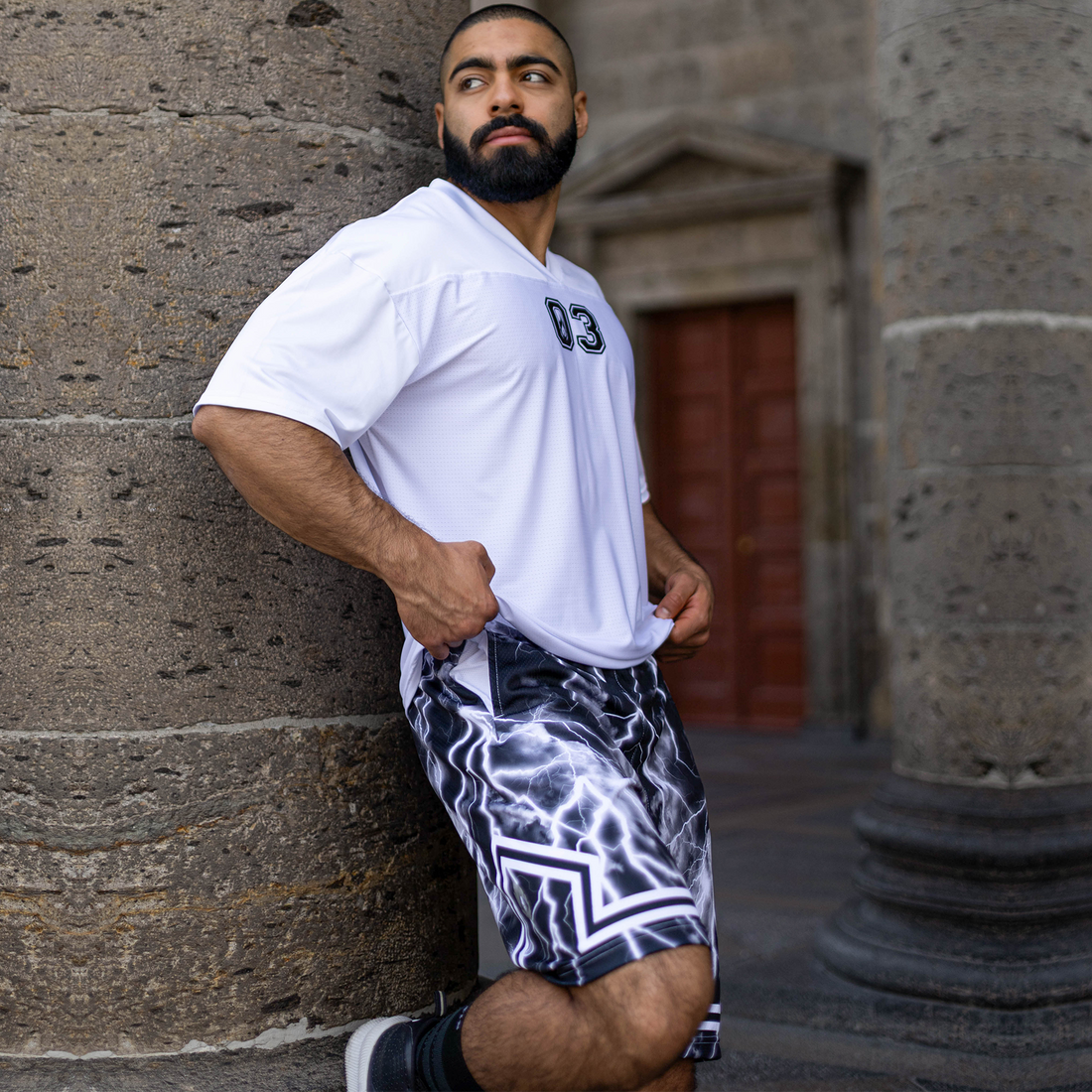 Short Largo Basket Estampado