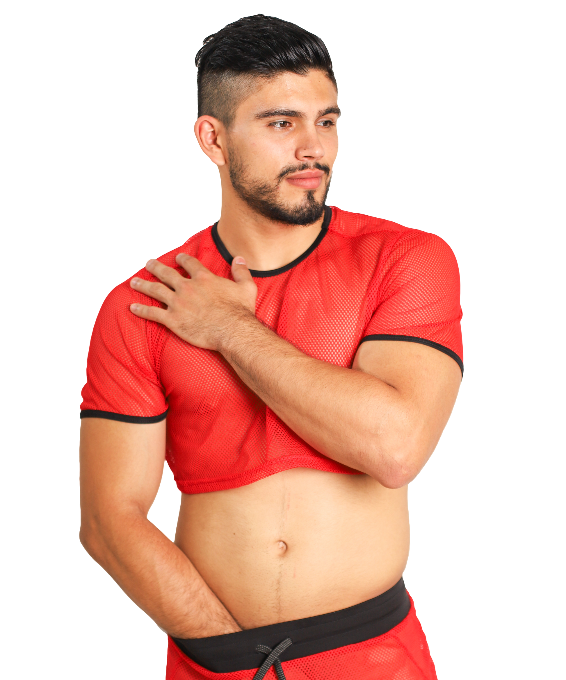 Crop Top Tela Red - Fenix Fit Mexico  
