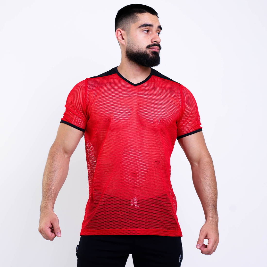 Playera Tela Red Con Mangas