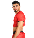 Crop Top Tela Red - Fenix Fit Mexico  