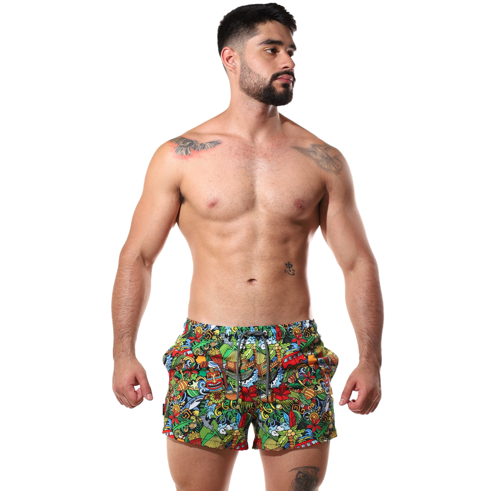 Short De Playa Estampado Coleccion New - Fenix Fit Mexico  
