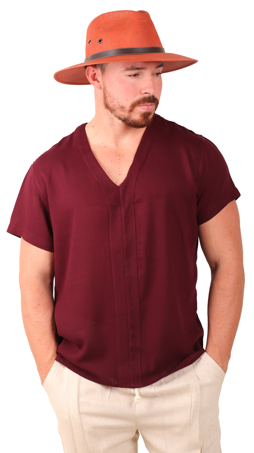 Camiseta Manga Corta De Lino Ultra Suave - Fenix Fit Mexico  