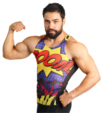 Playera Tela red Estampado - Fenix Fit Mexico  