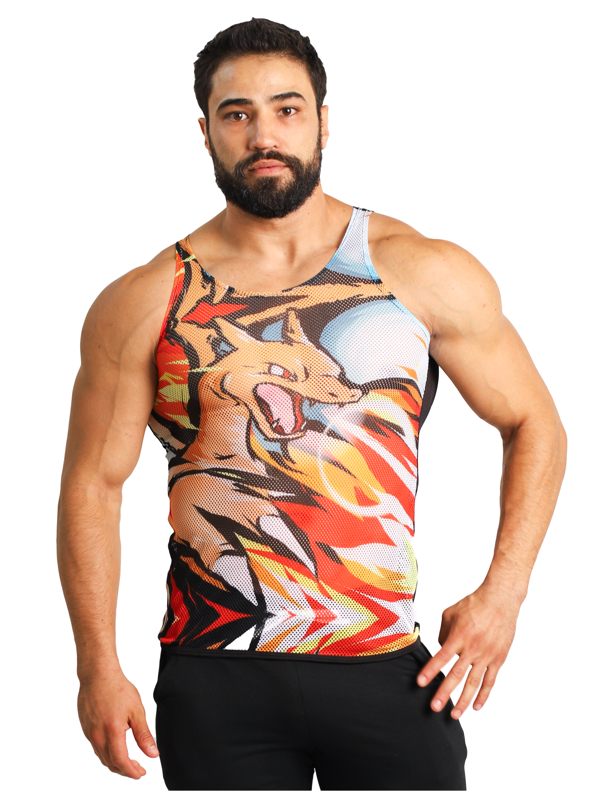 Playera Tela red estampado 🔥PKM⚡️ - Fenix Fit Mexico  