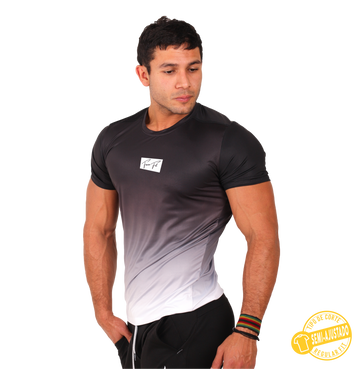 Playera Deportiva Manga Corta Degradado