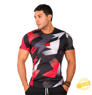Playera Deportiva Manga Corta Estampada Figuras - Fenix Fit Mexico  