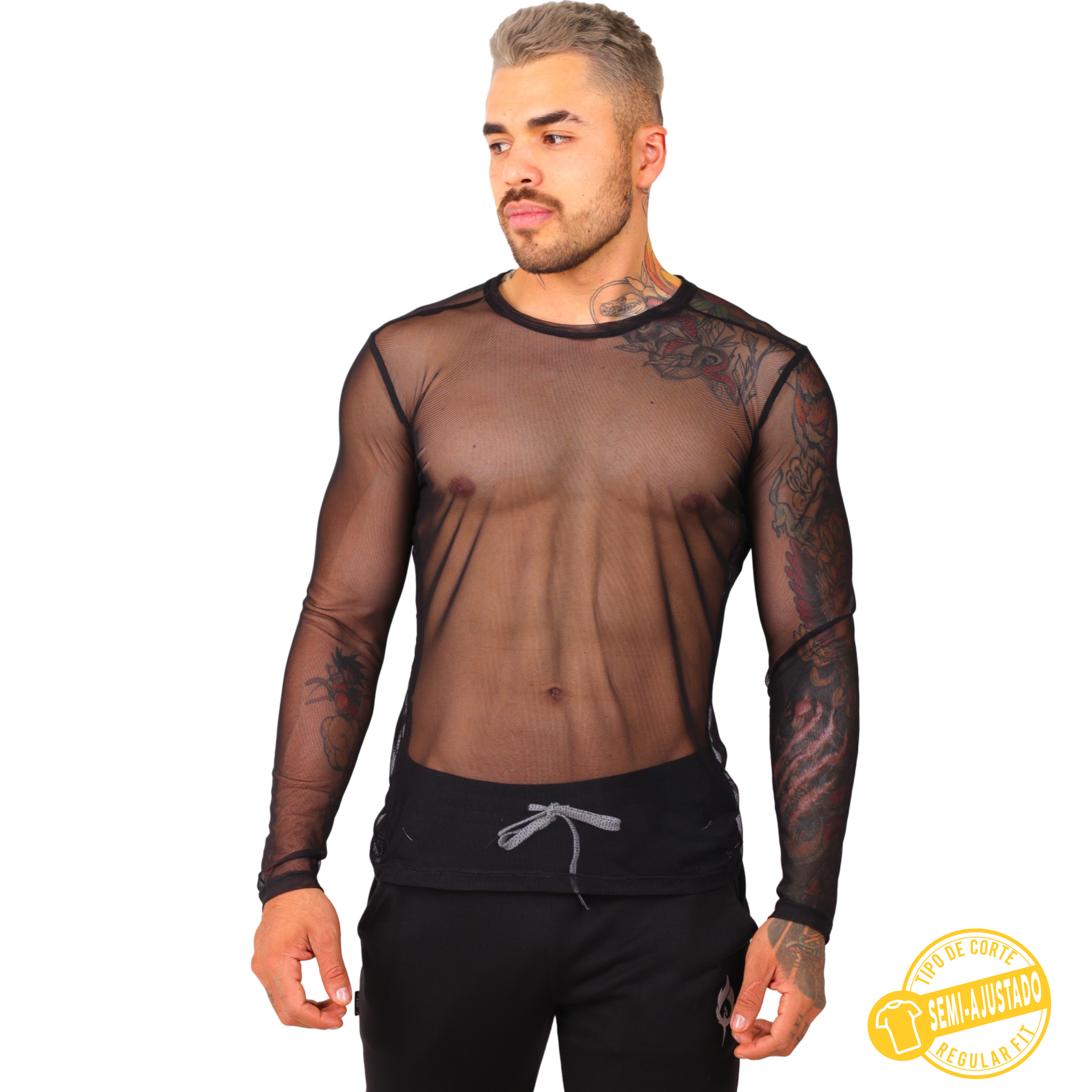 Playera Manga Larga Transparencia Colores - Fenix Fit Mexico  
