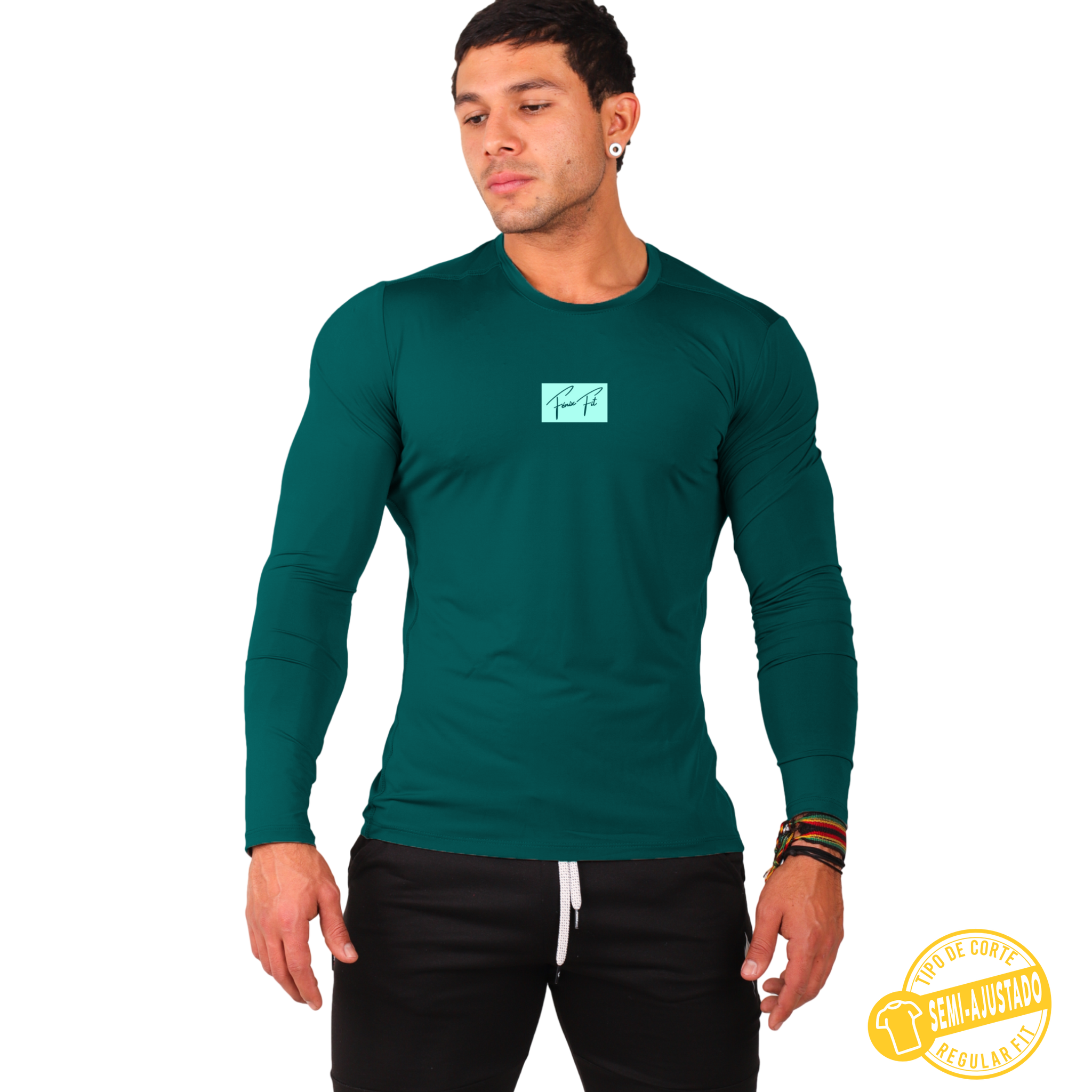 Playera Licra Manga Larga Premium Colores - Fenix Fit Mexico  
