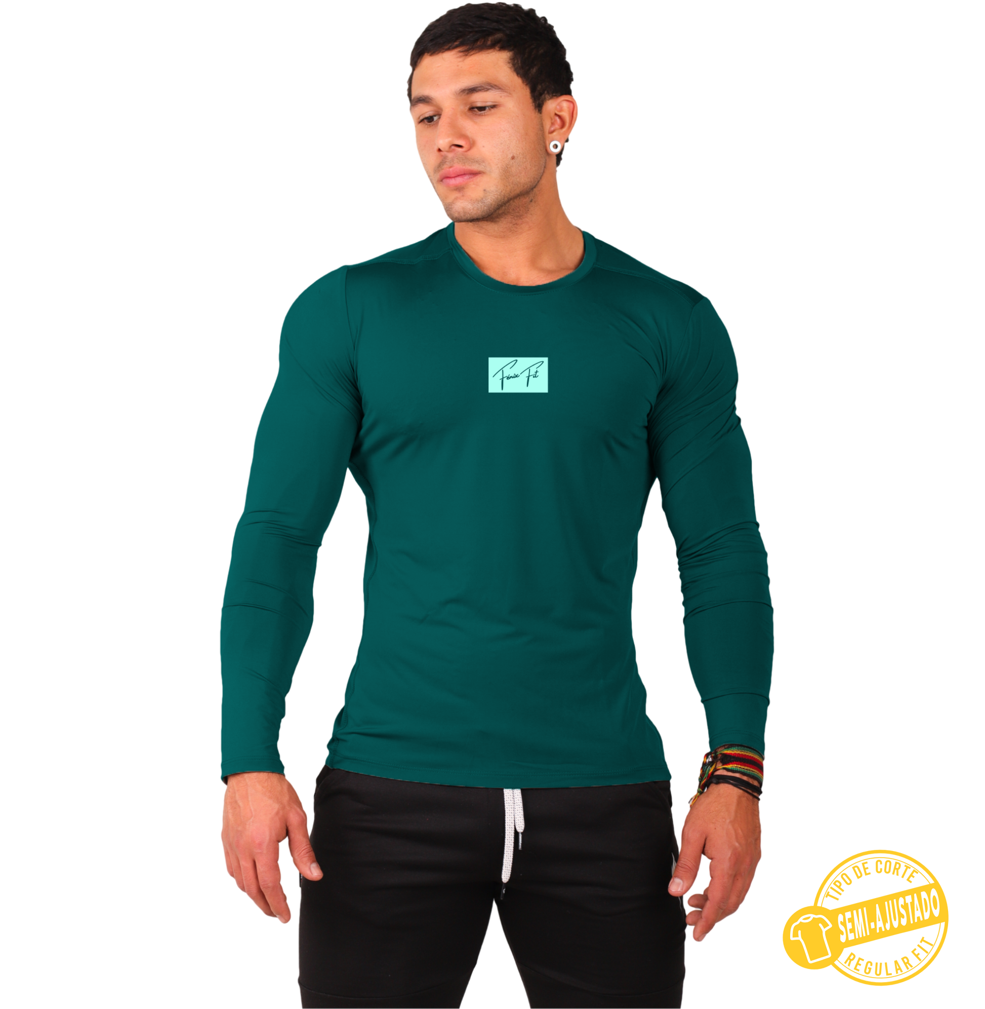Playera Licra Manga Larga Premium Colores - Fenix Fit Mexico  